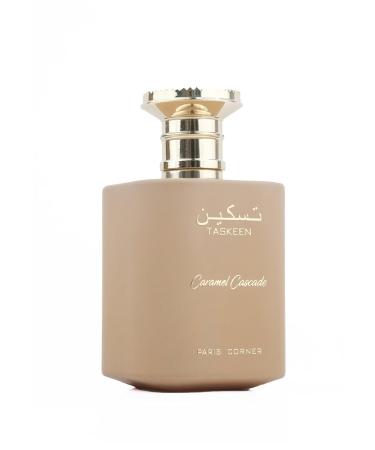 Paris Corner | Taskeen Caramel Cascade EDP - 3.4 Fl Oz | Sweet Elegance Perfume for Women and Men | Unisex Fragrance Featuring Caramel Milk Tonka Bean & Honey - Buy Online on GoSupps.com