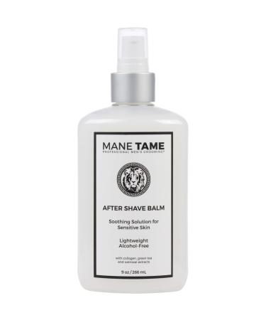 MANE TAME Profession Men s Grooming After Shave Balm Post Shave Balm with Collagen Green Tea & Oatmeal Extract - Hydration & Protection from Shaving Irritation & Dryness 9 oz.