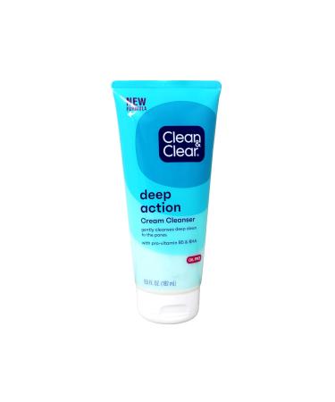 Buy Clean & Clear Deep Action Cream Cleanser 6.5 oz (2pc) - Oil-Free | International Shipping Available - Buy Online on GoSupps.com