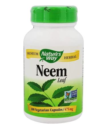 Natures Way Neem Leaf 100 Vegetable capsule, 100 ct