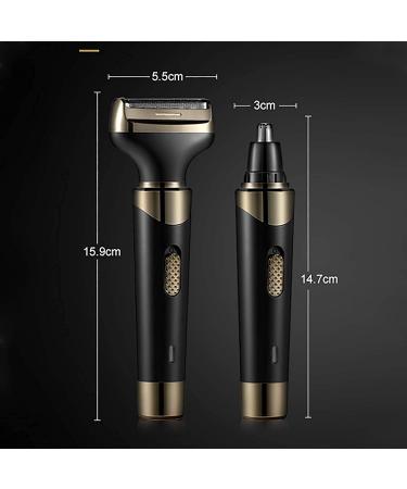 Professional Rechargeable Ear and Nose Hair Trimmer - Painless Waterproof Facial & Eyebrow Clipper for Unisex Use - Buy Online on GoSupps.com