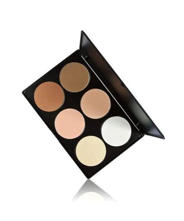 Vodisa Contour Face Powder Kit - Professional Base Foundation Corrector Palette for Highlighting, Contouring, and Bronzing - Brown - Buy Online on GoSupps.com