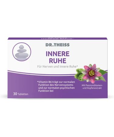 Dr. Theiss Inner Rest - 30 Tablets for Nerve Support & Inner Peace | Stress Relief with Magnesium Passion Flower & Hops - International Shipping Available - Buy Online on GoSupps.com