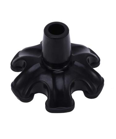Milisten Rubber Cane Tip Self Standing Support Base Foot Pad Replacement 6 Leg Attachment for Terrain Walking Stick 19mm