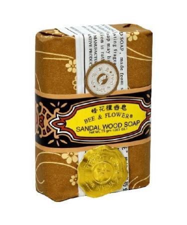 Band F Soap Sandalwood - 2 Bars (2x 2.65 Ounces) by Bee & Flower