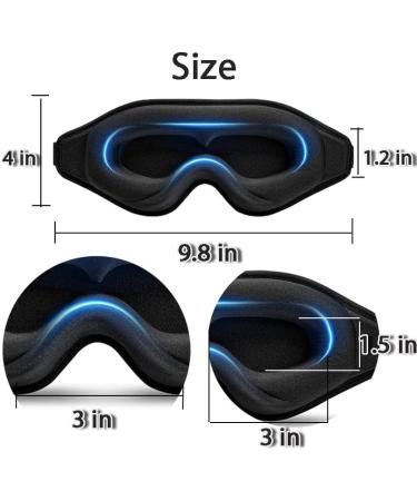 3D Contoured Eye Mask for Lash Extensions - Zero Eye Pressure Sleep Mask for Travel & Yoga | Breathable Soft Lash Protector for Men & Women - Buy Online on GoSupps.com