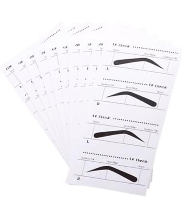 Ipetboom Eyebrow Card 30 Pcs Laundry Metal Bucket Eyebrowhack Eyebrow Shaping Stencils Mold Suite Eyebrow Shape mediumx3pcs As Shownx3pcs - Buy Online on GoSupps.com