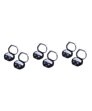 Healeved 6 pcs contact lens case lens container lens storage colored contact lenses panda