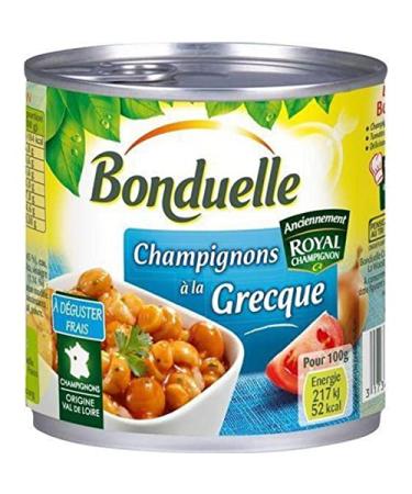 Bonduelle Greek Style Paris Mushrooms 400g (pack of 5)