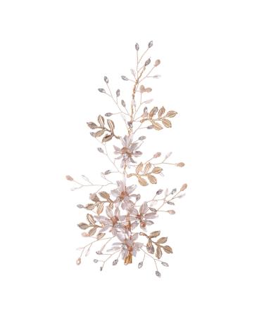 FRCOLOR 1pc Bride Hair Clip Rhinestone Hair Clips Crystal Hair Clips Flower Hair Accessories for Bridals Crystal Hair Accessories Flower Hair Clips Hair Barrettes Bride Hairpin Wedding