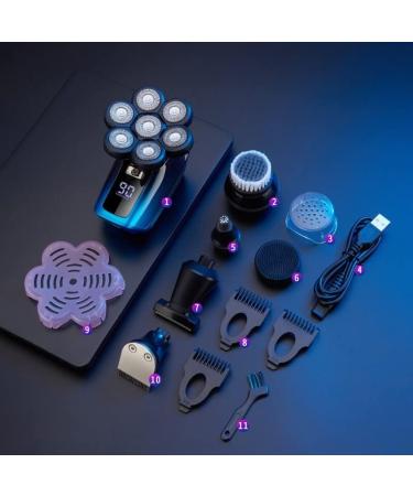 Buy 6-in-1 Electric Razor for Men | Waterproof Floating Cutter Digital Display & USB Charging | Best Electric Shaver Online - Buy Online on GoSupps.com