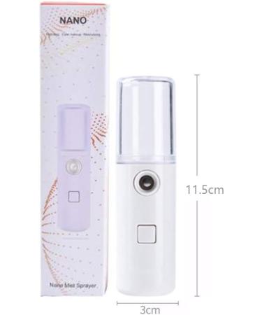 Nano Mist Sprayer - USB Charging Handheld Facial Beauty Skin Care - Big Water Tank Ultrasonic Moisturizing Mini Mister (Transparent Plastic) - Buy Online on GoSupps.com