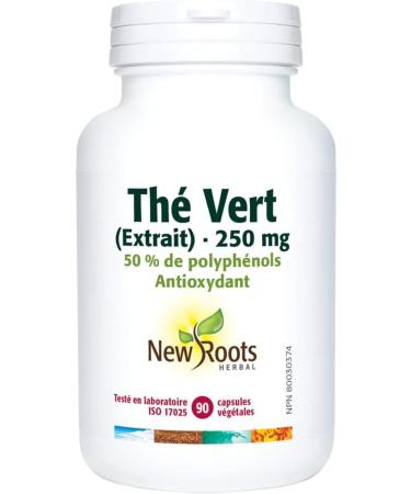 New Roots Herbal - Green Tea Extract 250mg 90 Capsules - Source of Antioxidants for the Maintenance of Good Health - Buy Online on GoSupps.com