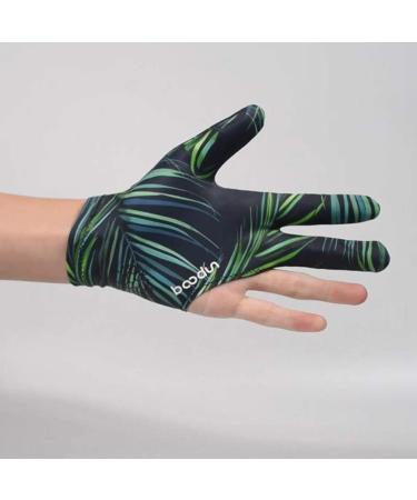 EXCEART Elastic 3 Fingers Billiard Shooters Gloves - Leaves Design | For Carom, Pool, Snooker Cue Sports | Wear on Right or Left Hand - Buy Online on GoSupps.com