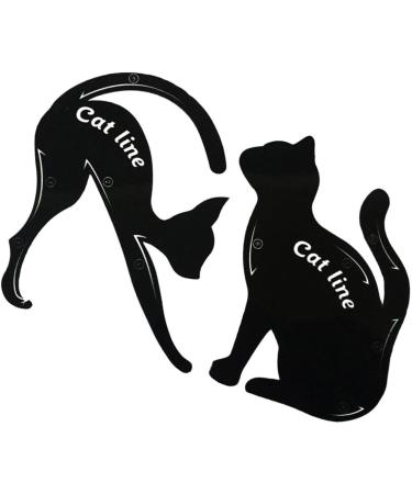 Beavorty 2pcs Shadow Pvc Liner Matte Guide Professional Shape Applicators Eyeshadow Smoky Template Plate Eye - Buy Online on GoSupps.com