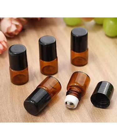 12Pcs 2ml Essential Oils Roller Bottles Mini Empty Roll-on Bottles with Stainless Steel Roller Balls and Black Cap Cosmetic Makeup Storage Vials For Fragrance Perfume Aromatherapy - Buy Online on GoSupps.com