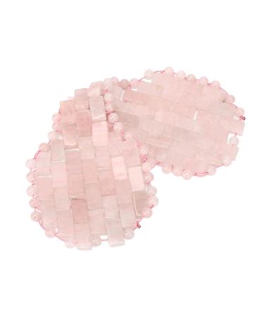 Verdant Touch Jadestone Eye Patch | Reusable Pink Facial Massage Eye Pads for Relaxation | International Shipping - Buy Online on GoSupps.com