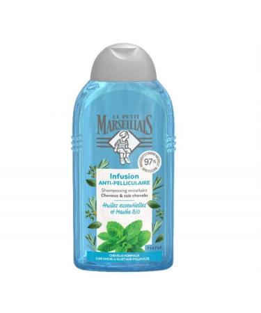 LE PTIT MARSEILLAIS - Shp Anti-dandruff Normal Hair Infusion & Mint - Pack of 4