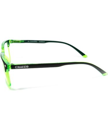 El Charro Hawaii Black & Green Reading Glasses +2.50 | Stylish & Comfortable International Shipping - Buy Online on GoSupps.com