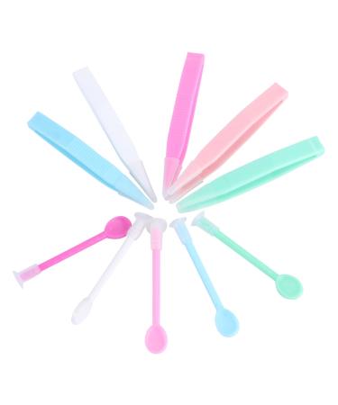 FOMIYES 10 Sets Lenses Tweezers Suction Lenses Suction Lens Remover