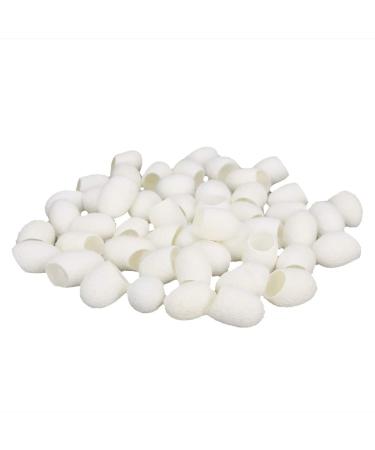 50pcs Silks Care Silks Blackhead Removal Exfoliating Silkworm Balls for Face Scrub Cleanser Gentle Exfoliating