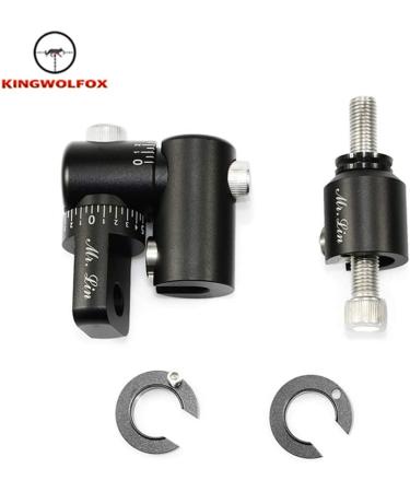 Kingwolfox Adjustable V-Bar Mount Quick Disconnect for Compound Bow - Black - Buy Online on GoSupps.com