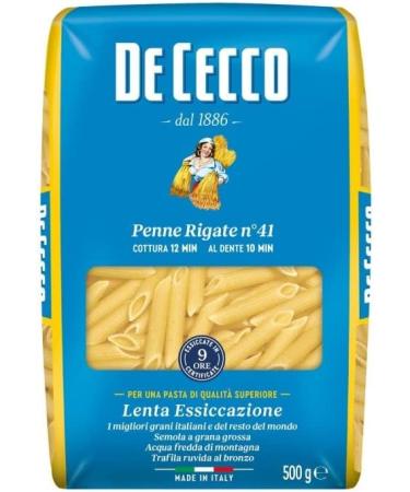  Epicerie sal e DE Cecco Rigate Penne N 41 Bag of 4 500 g - Buy Online on GoSupps.com