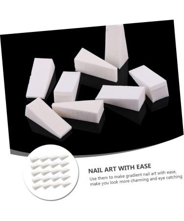 192 Pieces Nail Sponge Nail Polish Template Makeup Powder Puff Tool Applicator for Cosmetic Wedges Gradient Nail Wedges Sponge Mini Cosmetic Cushion Foundation Miss - Buy Online on GoSupps.com