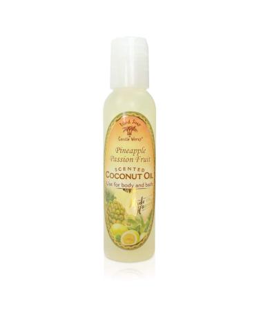 Island Soap & Candle Works Scented Coconut Oil  4.5oz.  Pineapple Passion Fruit