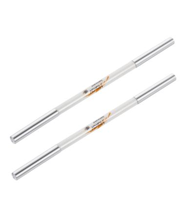 FOMIYES 2pcs Double-headed Waterproof Eyebrow Pencil Gray Eyebrow Pencil Cosmetic Tool Brush To Rotate Wild 1 count (Pack of 1) Assorted Color