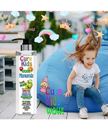 Cure Kids Wow! Masquerade Tutti Fruity Conditioner 8 oz - Safe Detangling for Children's Hair with Biotin - Buy Online on GoSupps.com