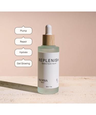 ALOISIA BEAUTY Replenish Hyaluron Peptide Ampoule, 50ml, Anti-Aging Serum with Peptides, Amino Acids, Hyaluronic Acid - Buy Online on GoSupps.com