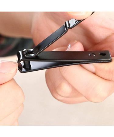 HCHGJKN Nail Clippers Nail Clippers For Adults/stainless Steel Black Nail Clippers 1.5 * 8cm Stainless Steel Multifunctional Nails - Buy Online on GoSupps.com