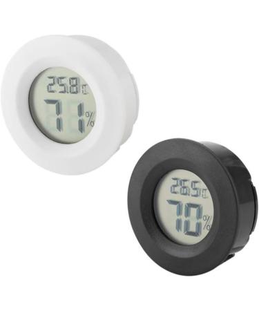 POPETPOP 2 Pack Digital Reptile Thermometer and Humidity Gauge Switchable Celsius Fahrenheit Lizard Spider Tortoise Terrarium Tank Hygrometer (Black Battery Included) - Buy Online on GoSupps.com