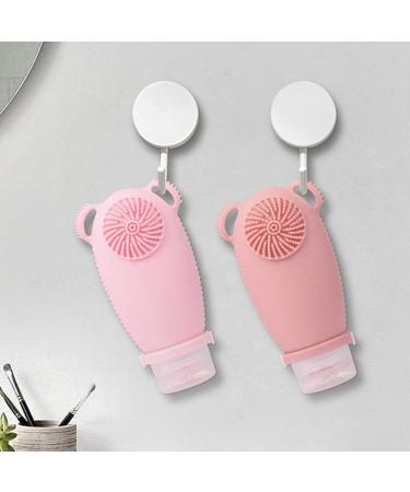 sunree Silicone Empty Container with Cleansing Brush for Shampoo and Lotion C gray - Buy Online on GoSupps.com