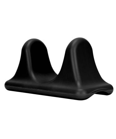 PSOAS massager 28x14x13.5cm ABS PSOAS muscle massager for knee tendon thighs inner thighs calf lower back upper back triceps biceps chest (black)