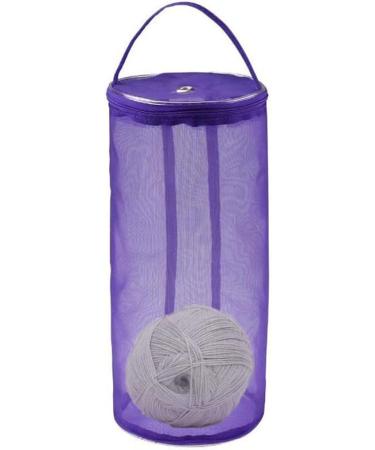 2pc Mesh Knitting Yarn Storage Bag Set - Purple Organizer for Round Yarn Balls | Ideal for Knitting Enthusiasts - Buy Online on GoSupps.com