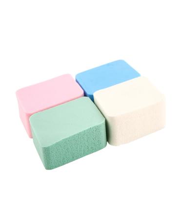 FRCOLOR Set of 4 Washing Up Sponge Makeup Powder Puff Makeup Sponge Powder Puff for Face Natural Sponge Diamond Sponge Puff Makeup Puff