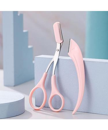 Crescent Moon Eyebrow Trimmer Set - 3-in-1 Makeup Accessories for Perfect Eyebrow Shaping Portable Trimmer & Dead Skin Scissors - Buy Online on GoSupps.com
