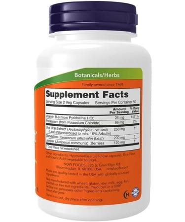 NOW Foods Water Out Natural Drainage Capsules - 100 Count - Buy Online on GoSupps.com