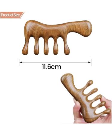 ZDDP Hand Massager for Scalp Relaxation - Portable Brown Gua Sha Tool for Hair and Scalp Massage - Buy Online on GoSupps.com