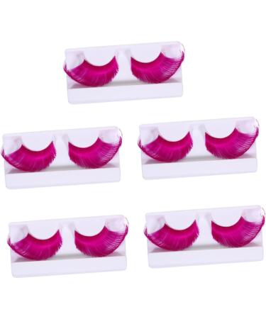 SUBOFAN ABOOFAN Makeup Mascara 15 Pairs Halloween Extra Long Eyelash Mascara Purple Lashes Paper Cutting s Halloween Costume s s Fiber Rosy Prom Set False s - Buy Online on GoSupps.com