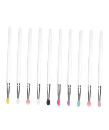 BIUDECO 10pcs Eye Shadow Brush Lash Boxes Packaging Cleaning Lip Brush Lipstick Wands Applicator