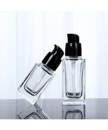 30 ml Transparent Glass Bottles with Black Lid - Premium Quality & International Shipping - Buy Online on GoSupps.com