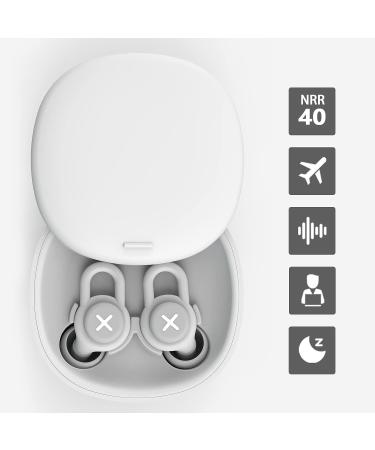 MONCAR 40dB Noise Cancelling Earbuds with Soft Silicone Earplug for Sleeping - Anti Snoring Devices - Hearing Protection - 10 Ear Tips in XS/S/M/L (Gray) - Buy Online on GoSupps.com