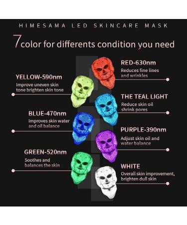Shop A-021 LED Face Mask - 7 Colors Anti-Aging Light Therapy for Face & Neck | Korean Professional Technology - Buy Online on GoSupps.com