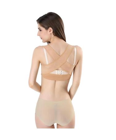 Corrector Adjustable Women Back Support Belt Posture Correction Brace Rectify Posture Corset Shoulder black M - Buy Online on GoSupps.com