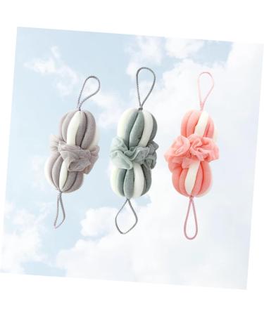 NOLITOY 3pcs Bath Sponges - Exfoliating Loofahs & Shower Scrubs for Adults | Cute Body Wash Pouf - Ideal for All Skin Types - Buy Online on GoSupps.com