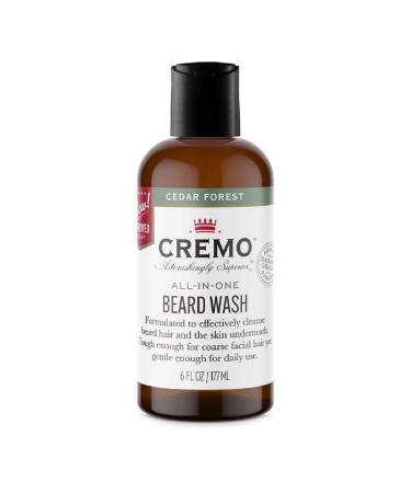 Cremo All-In-One Beard & Face Wash Cedar Forest Blend 6 fl oz (177 ml)