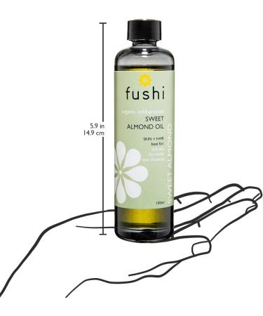 Fushi Sweet Golden Almond Organic Oil 100ml - Extra Virgin, Biodynamically Harvested & Cold Pressed - Buy Online on GoSupps.com